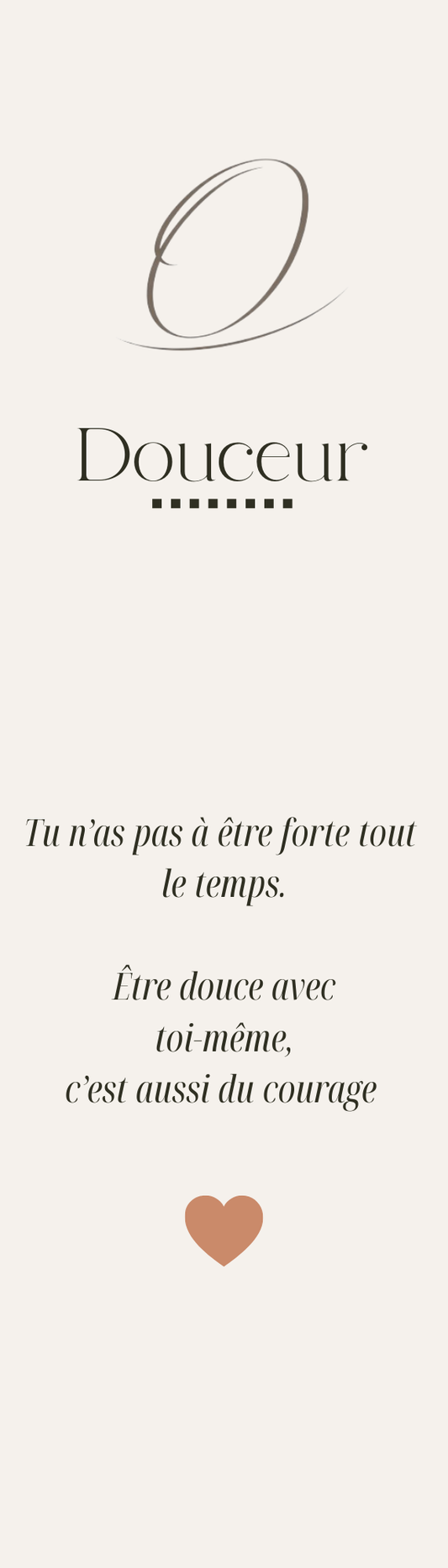 Carte d’intention — Douceur